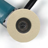 Maxbell Wool Felt Polishing Wheel Disc Polishing Pad for Metal Stainless Steel Glass 115 Type