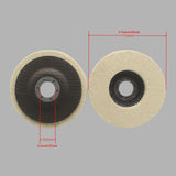 Maxbell Wool Felt Polishing Wheel Disc Polishing Pad for Metal Stainless Steel Glass 115 Type