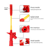 Maxbell Insulation Wire Piercing Probe Car Wire Piercing Clip for Testing Multimeter Red
