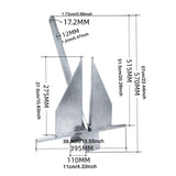 Maxbell Marine Boat Anchor Marine Hardware for Boats Pontoon Sail Equipments Fishing 8.5LB