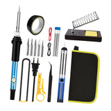 Maxbell 60 W Soldering Iron Set Home 200-450°C Adjustable Temperature for Welding EU Without Multimeter