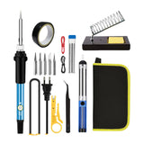 Maxbell 60 W Soldering Iron Set Home 200-450°C Adjustable Temperature for Welding EU Without Multimeter