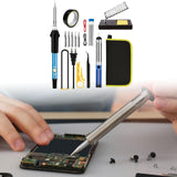 Maxbell 60 W Soldering Iron Set Home 200-450°C Adjustable Temperature for Welding EU Without Multimeter