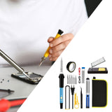 Maxbell 60 W Soldering Iron Set Home 200-450°C Adjustable Temperature for Welding EU Without Multimeter