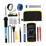 Maxbell 60 W Soldering Iron Set Home 200-450°C Adjustable Temperature for Welding EU With Multimeter
