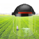 Maxbell Welding Face Shield with Hard Hat Impact Resistant Visor Practical Protector Black and Clear