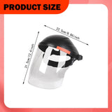 Maxbell Welding Face Shield with Hard Hat Impact Resistant Visor Practical Protector Black and Clear