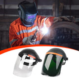Maxbell Welding Face Shield with Hard Hat Impact Resistant Visor Practical Protector Black and Clear