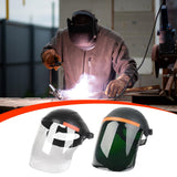 Maxbell Welding Face Shield with Hard Hat Impact Resistant Visor Practical Protector Black and Clear