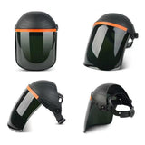 Maxbell Welding Face Shield with Hard Hat Impact Resistant Visor Practical Protector Black and Green