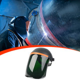 Maxbell Welding Face Shield with Hard Hat Impact Resistant Visor Practical Protector Black and Green
