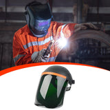 Maxbell Welding Face Shield with Hard Hat Impact Resistant Visor Practical Protector Black and Green