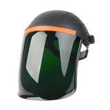 Maxbell Welding Face Shield with Hard Hat Impact Resistant Visor Practical Protector Black and Green
