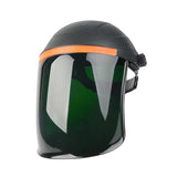 Maxbell Welding Face Shield with Hard Hat Impact Resistant Visor Practical Protector Black and Green