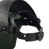 Maxbell Welding Face Shield with Hard Hat Impact Resistant Visor Practical Protector Black and Green