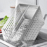 Maxbell Filter Basket Fast Flow Reusable Sink Strainer for Sewer Balcony Floor Drain 20cmx20cmx10cm