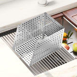 Maxbell Filter Basket Fast Flow Reusable Sink Strainer for Sewer Balcony Floor Drain 20cmx20cmx10cm