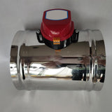 Maxbell Stainless Steel Electric Air Duct Damper Valve for HVAC Air Balancing System OD 150mm AC220V