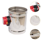 Maxbell Stainless Steel Electric Air Duct Damper Valve for HVAC Air Balancing System OD 200mm AC24V