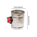 Maxbell Stainless Steel Electric Air Duct Damper Valve for HVAC Air Balancing System OD 250mm AC24V
