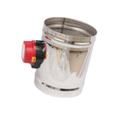 Maxbell Stainless Steel Electric Air Duct Damper Valve for HVAC Air Balancing System OD 250mm DC24V