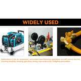 Maxbell Brass Valve with Clamps Home Easy Installation 3 Way Shut Off Valve Y Shaped