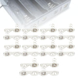 Maxbell 20 Pieces AA Battery Spring Replacement Contacts Plates Set for Battery Case