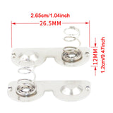 Maxbell 20 Pieces AA Battery Spring Replacement Contacts Plates Set for Battery Case