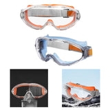 Maxbell Safety Goggles Clear Lens for Adults for Industrial Spraying Scientific Work Orange
