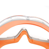 Maxbell Safety Goggles Clear Lens for Adults for Industrial Spraying Scientific Work Orange