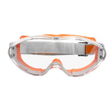 Maxbell Safety Goggles Clear Lens for Adults for Industrial Spraying Scientific Work Orange