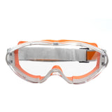 Maxbell Safety Goggles Clear Lens for Adults for Industrial Spraying Scientific Work Orange