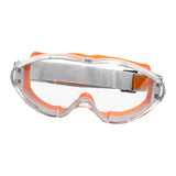 Maxbell Safety Goggles Clear Lens for Adults for Industrial Spraying Scientific Work Orange