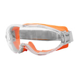 Maxbell Safety Goggles Clear Lens for Adults for Industrial Spraying Scientific Work Orange