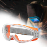 Maxbell Safety Goggles Clear Lens for Adults for Industrial Spraying Scientific Work Orange