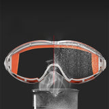 Maxbell Safety Goggles Clear Lens for Adults for Industrial Spraying Scientific Work Orange