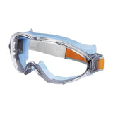 Maxbell Safety Goggles Clear Lens for Adults for Industrial Spraying Scientific Work Blue