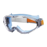 Maxbell Safety Goggles Clear Lens for Adults for Industrial Spraying Scientific Work Blue