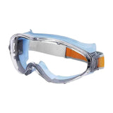 Maxbell Safety Goggles Clear Lens for Adults for Industrial Spraying Scientific Work Blue