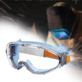Maxbell Safety Goggles Clear Lens for Adults for Industrial Spraying Scientific Work Blue