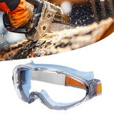 Maxbell Safety Goggles Clear Lens for Adults for Industrial Spraying Scientific Work Blue