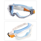 Maxbell Safety Goggles Clear Lens for Adults for Industrial Spraying Scientific Work Blue