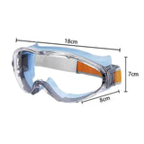 Maxbell Safety Goggles Clear Lens for Adults for Industrial Spraying Scientific Work Blue