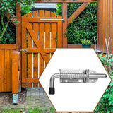Maxbell Barrel Bolt Latch Sturdy Heavy Duty Slide Bolt Latch for Window Cabinet Yard 1 Set
