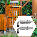 Maxbell Barrel Bolt Latch Sturdy Heavy Duty Slide Bolt Latch for Window Cabinet Yard 2 Set