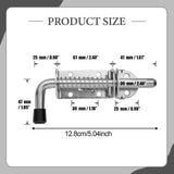 Maxbell Barrel Bolt Latch Sturdy Heavy Duty Slide Bolt Latch for Window Cabinet Yard 2 Set