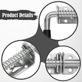 Maxbell Barrel Bolt Latch Sturdy Heavy Duty Slide Bolt Latch for Window Cabinet Yard 2 Set