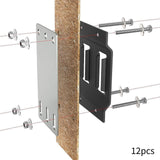 Maxbell 12x Cargo E Track Plates Sturdy Heavy Duty for Wooden Floors Trailers Repair