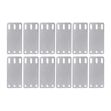 Maxbell 12x Cargo E Track Plates Sturdy Heavy Duty for Wooden Floors Trailers Repair