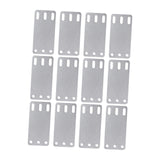 Maxbell 12x Cargo E Track Plates Sturdy Heavy Duty for Wooden Floors Trailers Repair